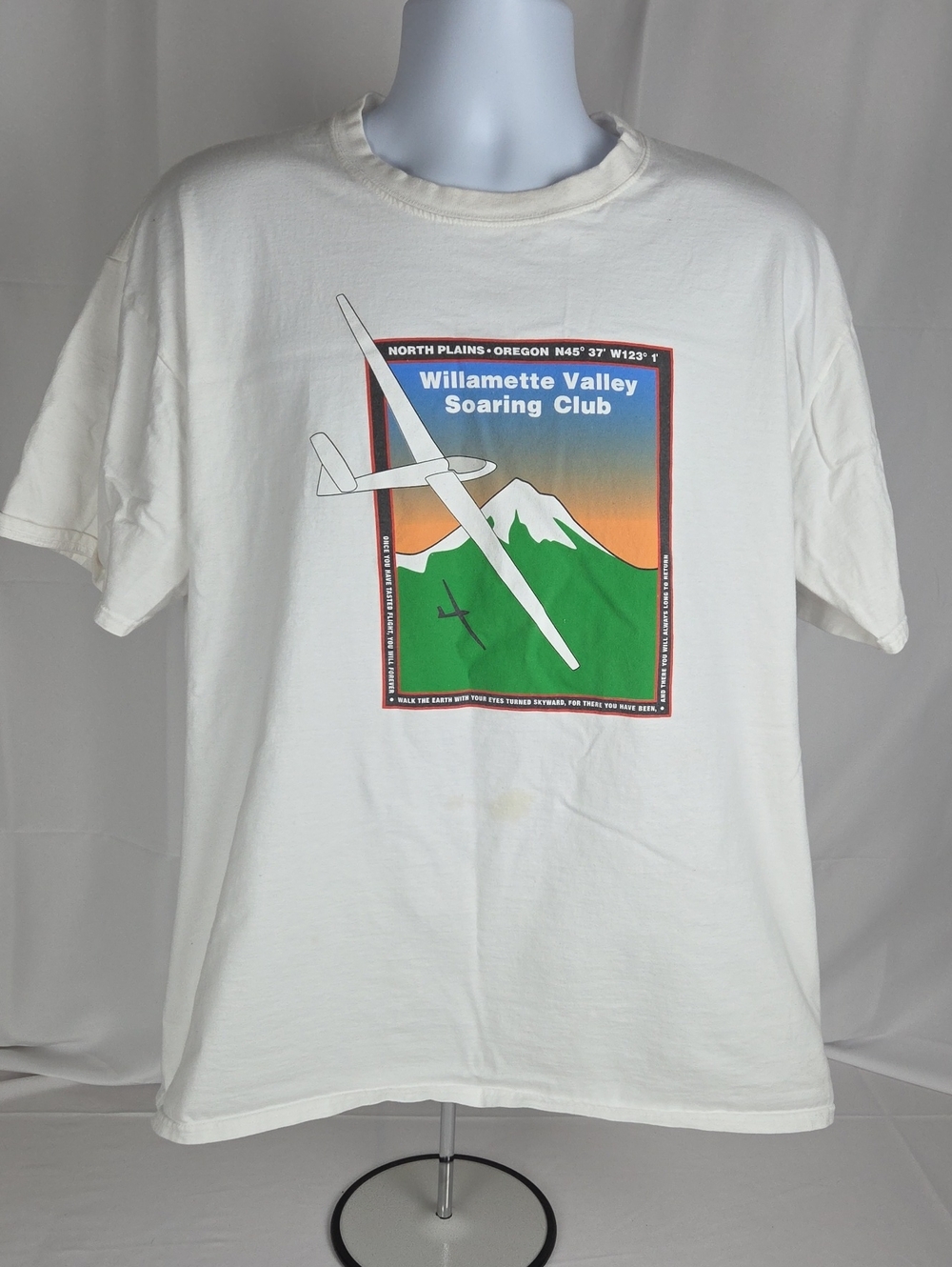 Anvil White Willamette Valley Soaring Club Graphic Tee
